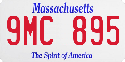 MA license plate 9MC895