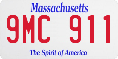 MA license plate 9MC911