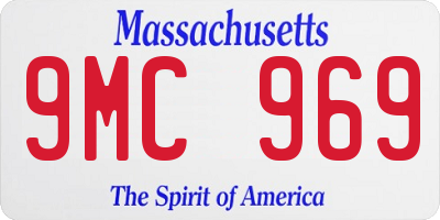 MA license plate 9MC969
