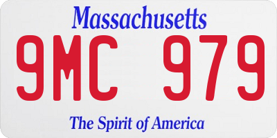 MA license plate 9MC979
