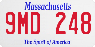 MA license plate 9MD248