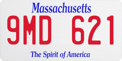 MA license plate 9MD621