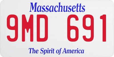 MA license plate 9MD691