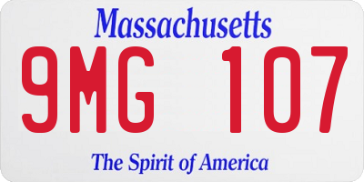 MA license plate 9MG107