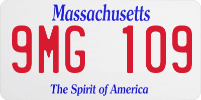 MA license plate 9MG109