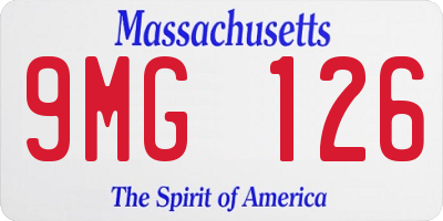 MA license plate 9MG126