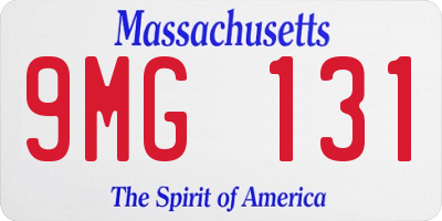 MA license plate 9MG131