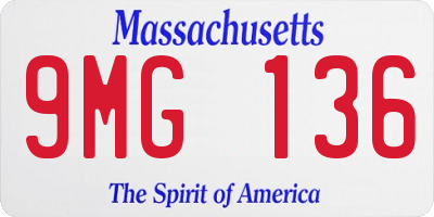 MA license plate 9MG136