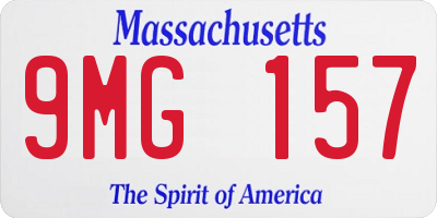 MA license plate 9MG157