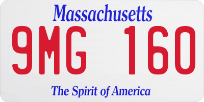 MA license plate 9MG160