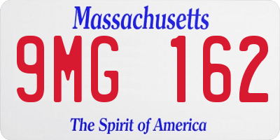 MA license plate 9MG162