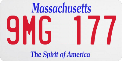 MA license plate 9MG177