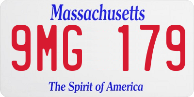 MA license plate 9MG179
