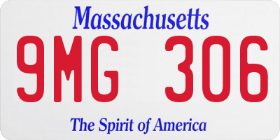 MA license plate 9MG306