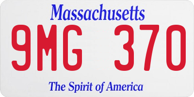 MA license plate 9MG370