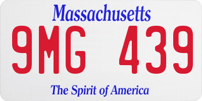 MA license plate 9MG439
