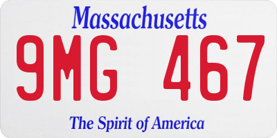 MA license plate 9MG467