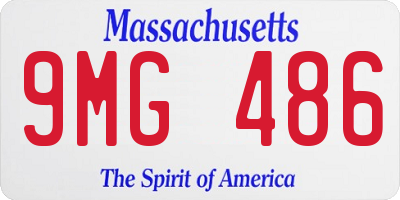 MA license plate 9MG486