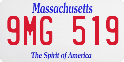 MA license plate 9MG519