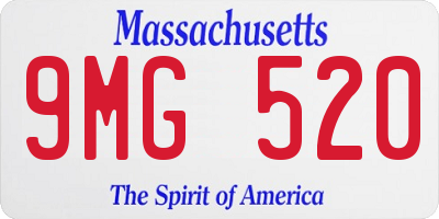 MA license plate 9MG520