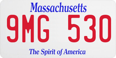 MA license plate 9MG530