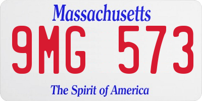 MA license plate 9MG573