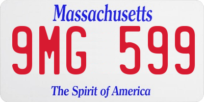 MA license plate 9MG599