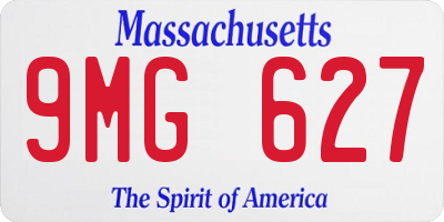 MA license plate 9MG627