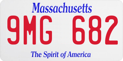 MA license plate 9MG682