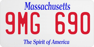 MA license plate 9MG690
