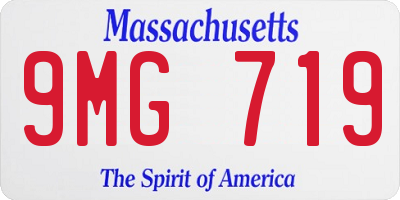MA license plate 9MG719