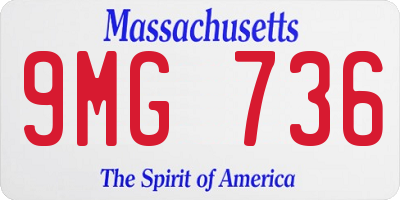 MA license plate 9MG736