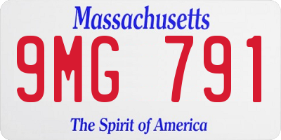 MA license plate 9MG791
