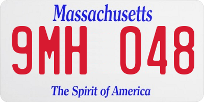 MA license plate 9MH048