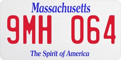 MA license plate 9MH064