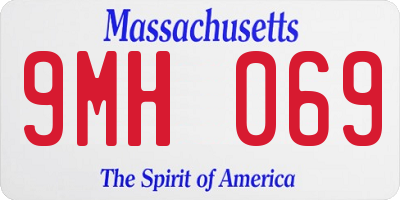 MA license plate 9MH069