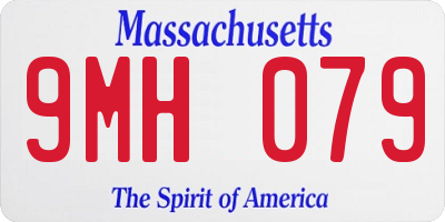 MA license plate 9MH079