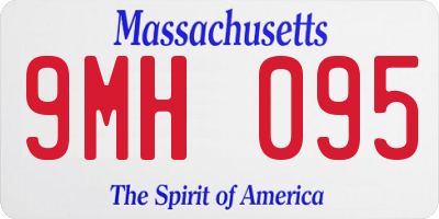 MA license plate 9MH095