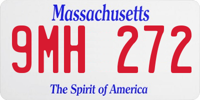 MA license plate 9MH272