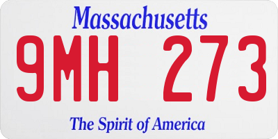MA license plate 9MH273
