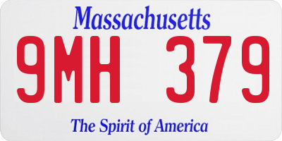MA license plate 9MH379