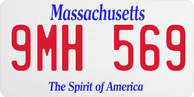 MA license plate 9MH569