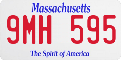 MA license plate 9MH595