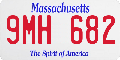 MA license plate 9MH682