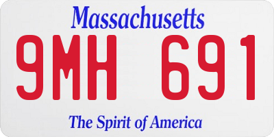 MA license plate 9MH691