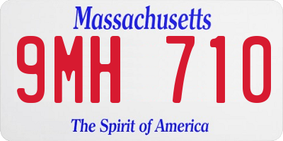 MA license plate 9MH710