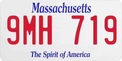 MA license plate 9MH719