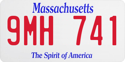 MA license plate 9MH741
