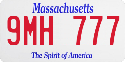 MA license plate 9MH777