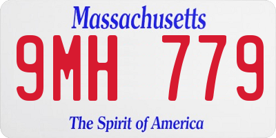 MA license plate 9MH779